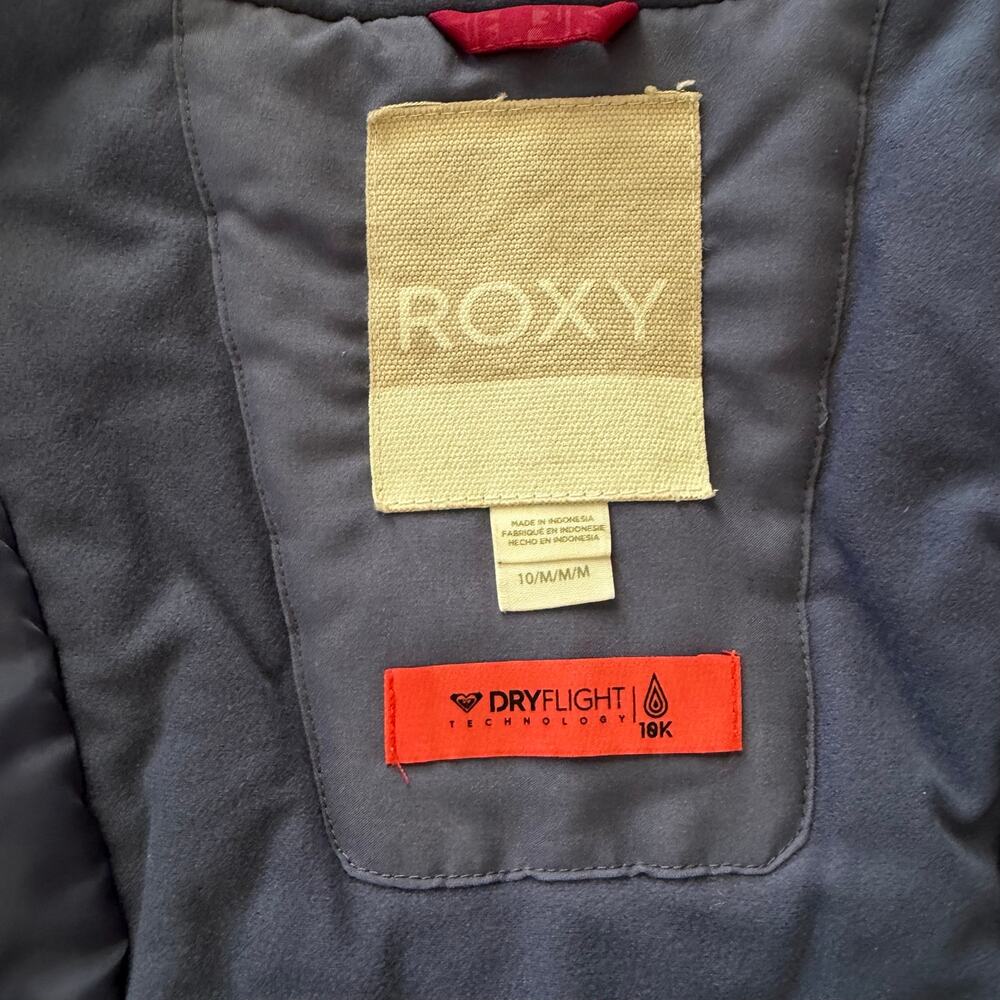 Roxy American Pie Girls Snowboard Ski Jacket Plum Dry Flight Sz M (10) - Picture 2 of 10